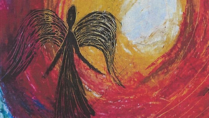 Zeichnung einer Konfirmandin zum Leben nach dem Tod; Foto: Frauke Müller