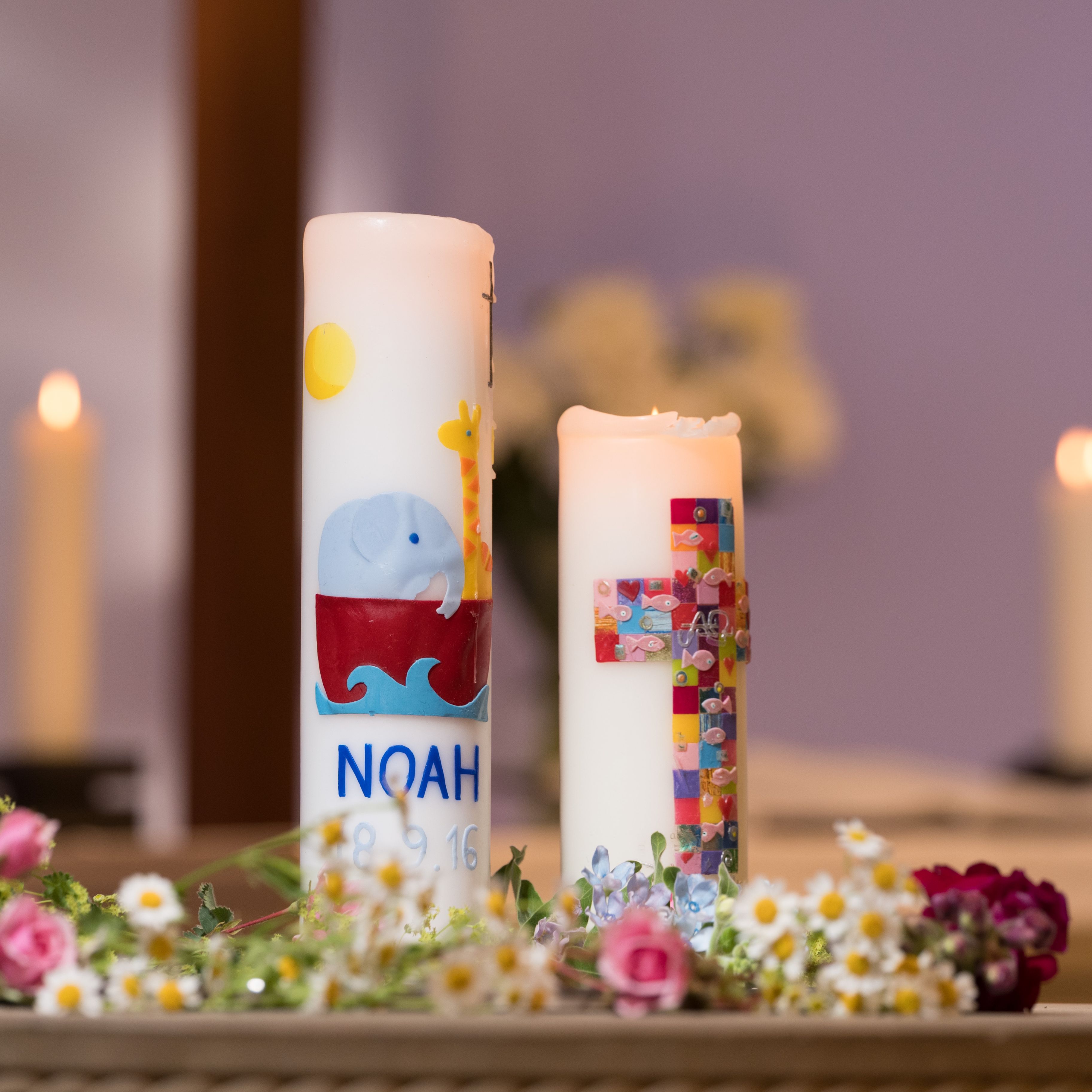 Taufbecken in der Schlosskirche; Foto: Mirjam