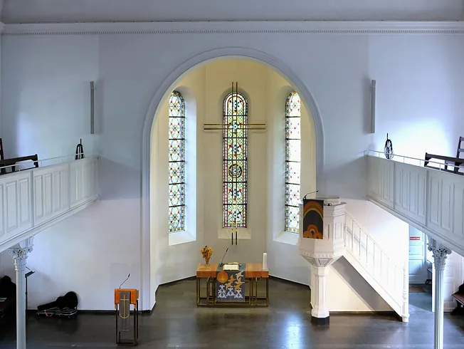 Evangelische Gustav-Adolf-Kirche; Foto: Thomas Götz