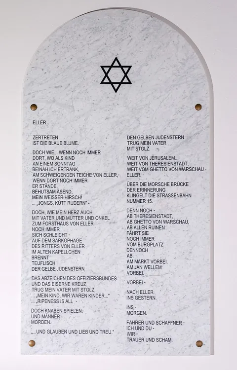 Gedenktafel in der Schlosskirche; Foto: Gemeinde
